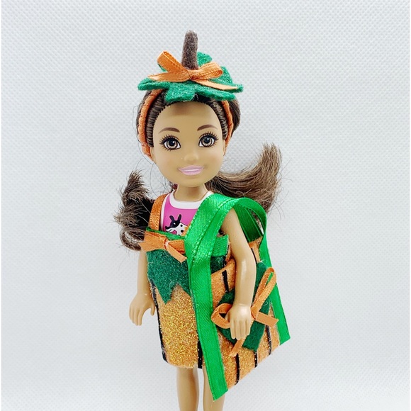 Pumpkin Costume Fits 6 Inch Doll - Picture 1 of 5